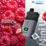 bulk wholesale Hayati Mini Ultra 1500 Prefilled Pod Vape Kit Box of 5 - Strawberry Raspberry Ice