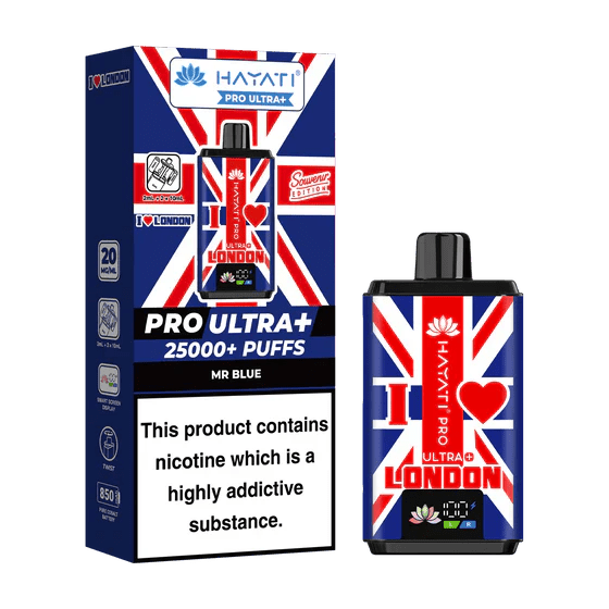 bulk wholesale Hayati Pro Ultra + 25k Souvenir Edition Box of 5 - Mr Blue - I Love London