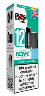 bulk wholesale IVG Pro 10k Replacement Pods - Classic Menthol