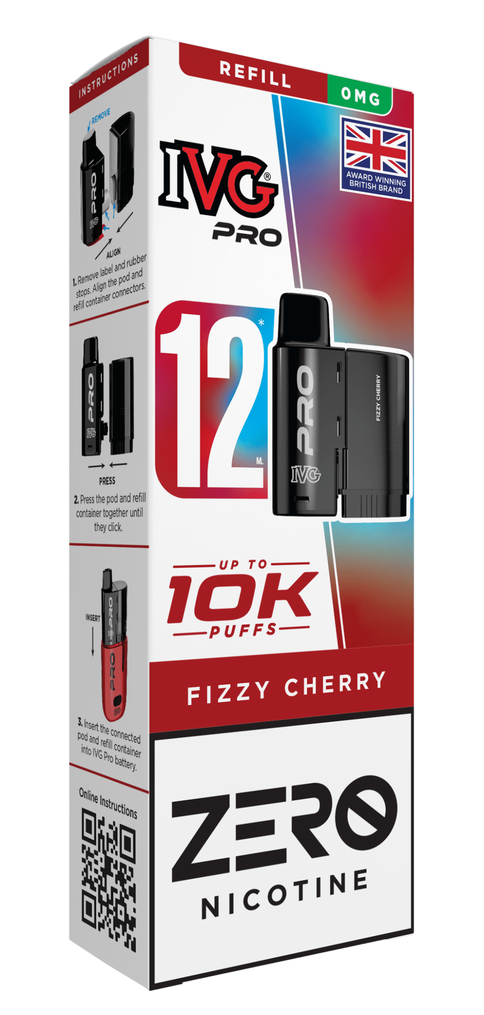 bulk wholesale IVG Pro 10k Replacement Pods - Fizzy Chery