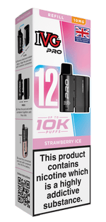 bulk wholesale IVG Pro 10k Replacement Pods - Strawberry Ice