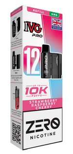 bulk wholesale IVG Pro 10k Replacement Pods - Strawberry Raspberry Cherry