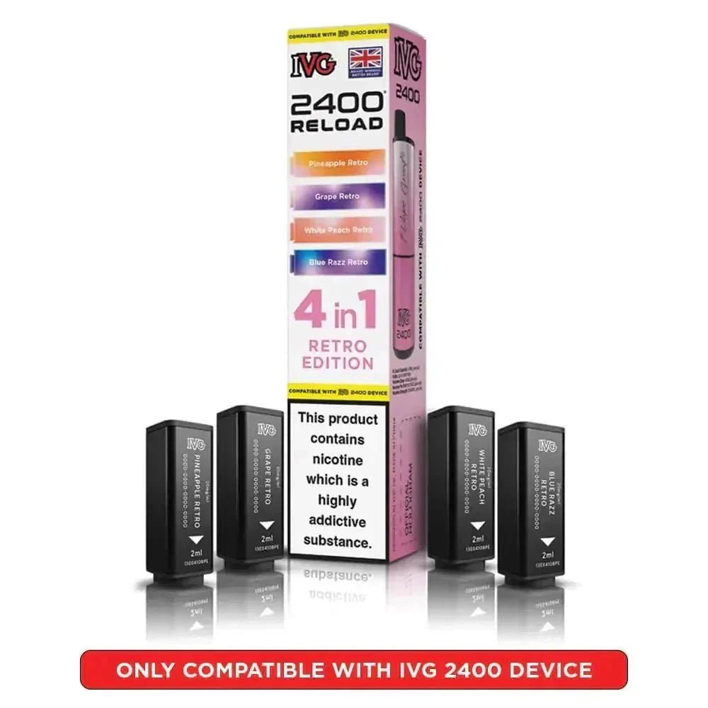 bulk wholesale IVG Reload Mini Prefilled Pods Pack of 5 - Retro Edition