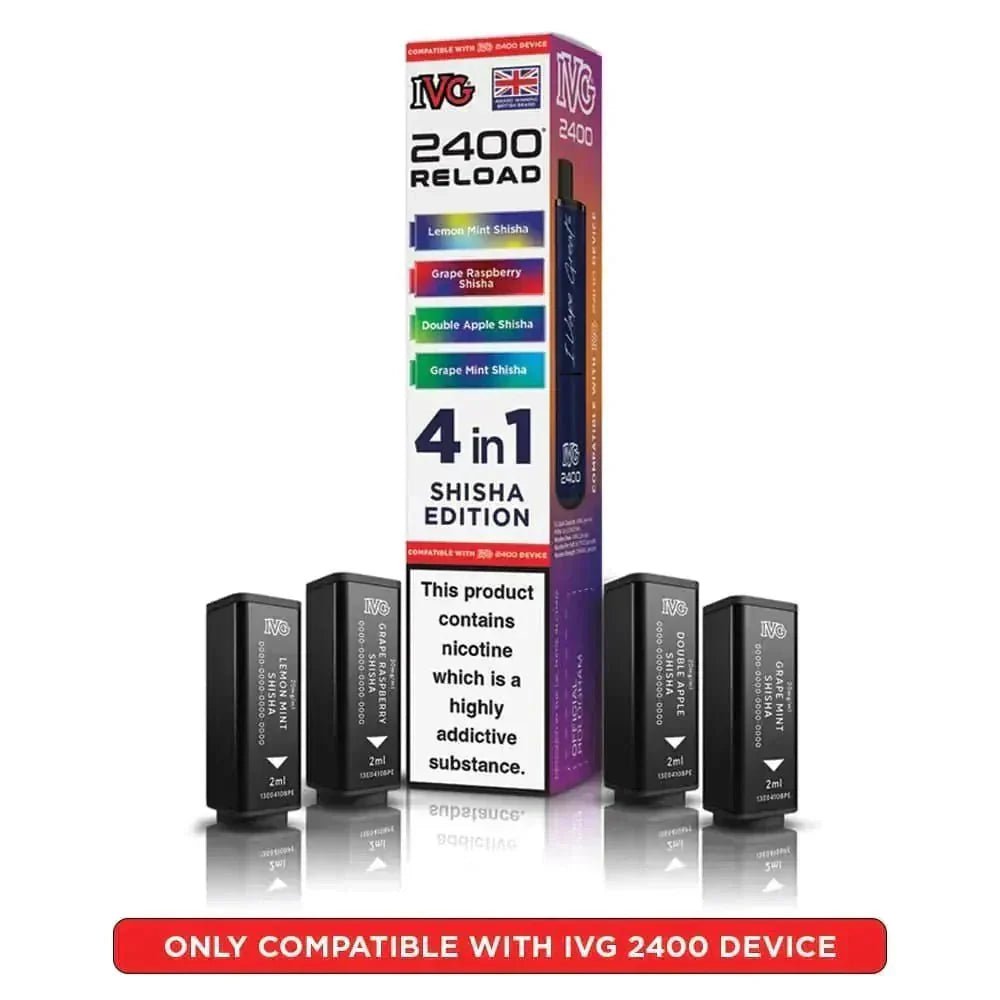 bulk wholesale IVG Reload Mini Prefilled Pods Pack of 5 - Shisha Edition