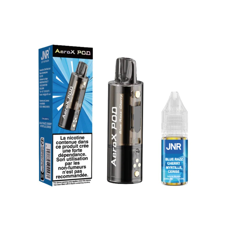 bulk wholesale JNR AeroX 32k Prefilled Pods Pack of 5 - Blue Razz Cherry