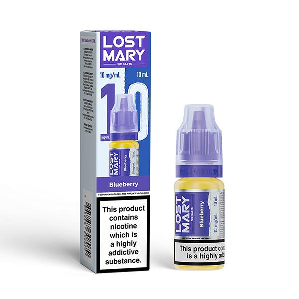 bulk wholesale Lost Mary Nic Salt 10ml E-Liquid Box of 10 - Blueberry
