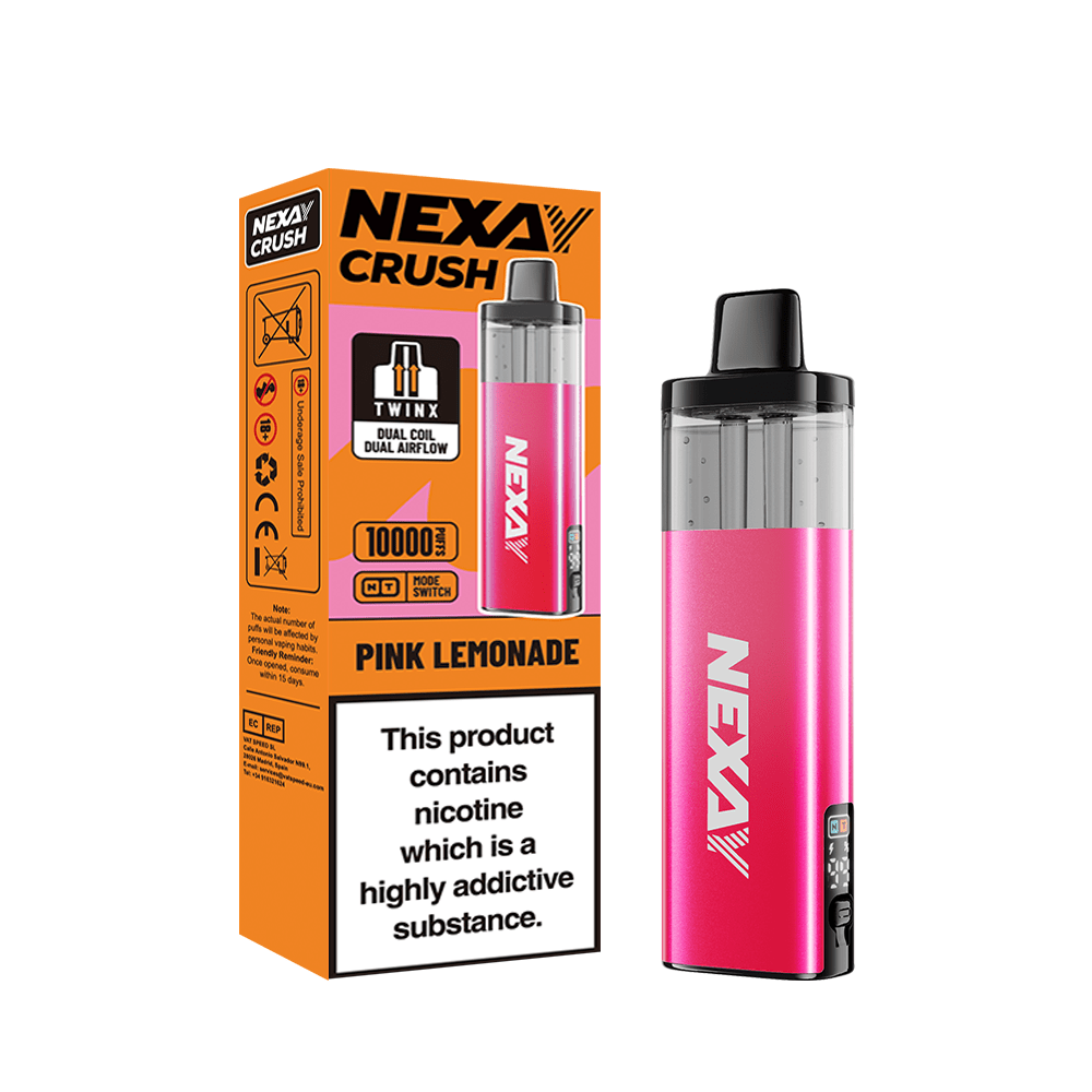 bulk wholesale Nexay Crush 10k Vape Kit Box of 5 - Pink Lemonade
