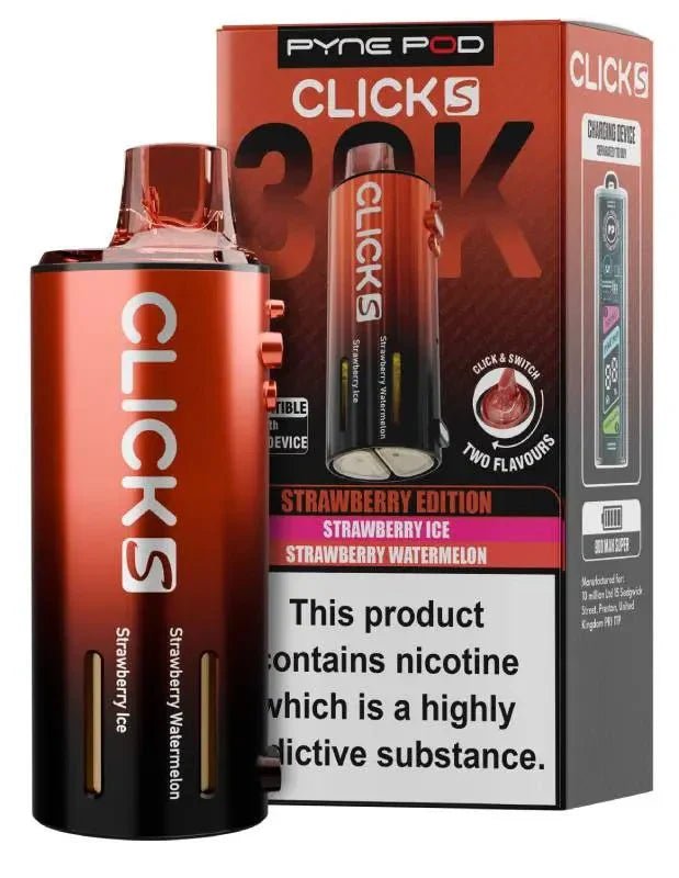 bulk wholesale Pyne Pod Click S 30K Replacement Pods Pack of 5 - Strawberry Edition