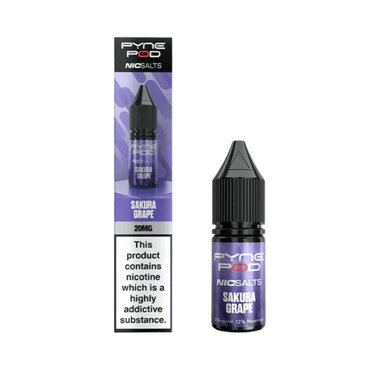bulk wholesale Pyne Pod Nic Salts 10ml E-liquid Box of 10 - Sakura Grape