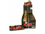 bulk wholesale RAW Black Classic Single Wide Rolling Papers - 50 Per Box -