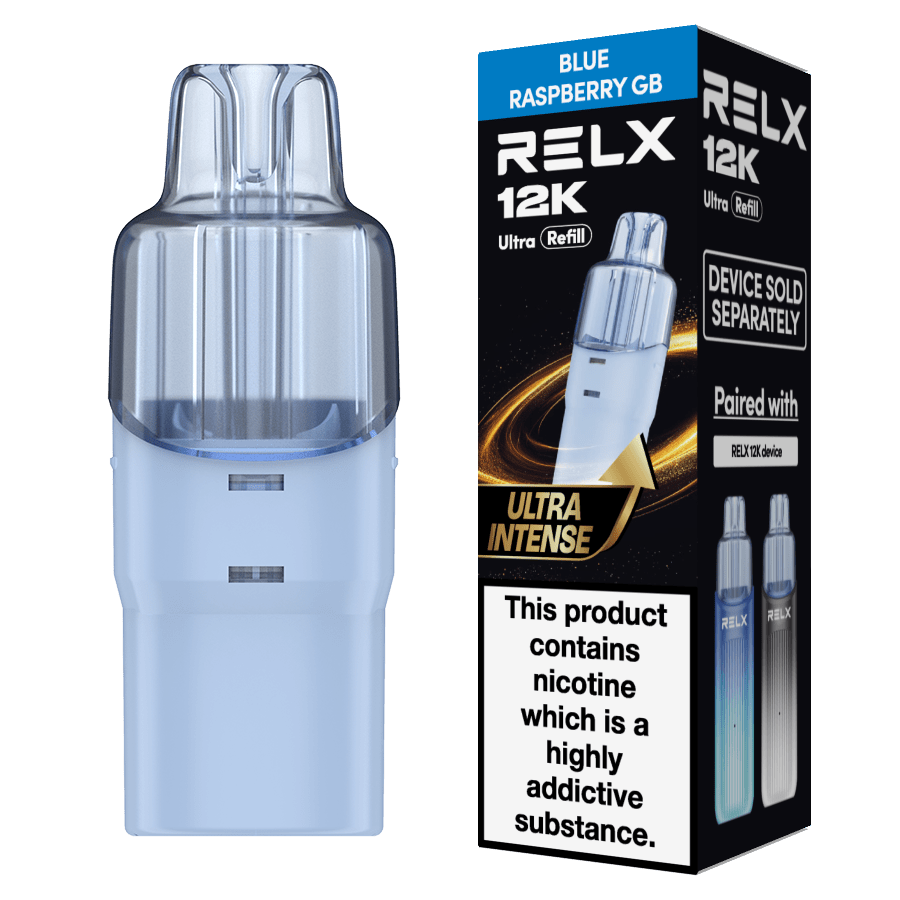 bulk wholesale Relx 12k Ultra Refill Pods Pack of 5 - Blue Raspberry GB