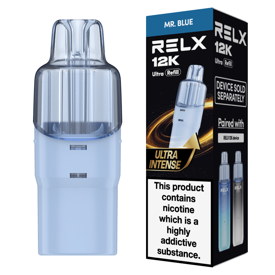 bulk wholesale Relx 12k Ultra Refill Pods Pack of 5 - Mr Blue