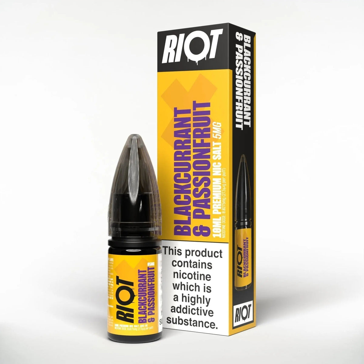 bulk wholesale Riot X Nic Salts 10ml E - Liquid - Blackcurrant & Passionfruit