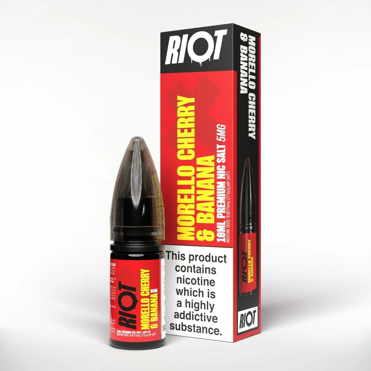 bulk wholesale Riot X Nic Salts 10ml E - Liquid - Morello Cherry & Banana