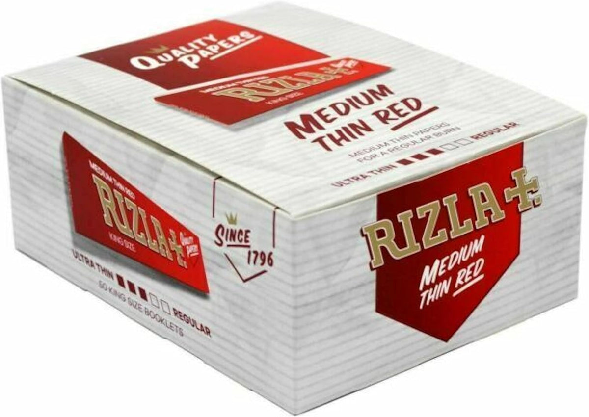 bulk wholesale Rizla Thin Red King Size Slim Papers 50 Booklets -