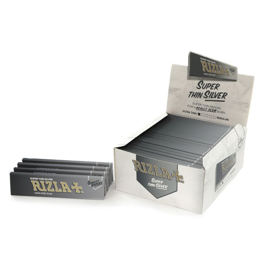 bulk wholesale Rizla Ultra Thin Silver King Size Papers 50 Booklets -