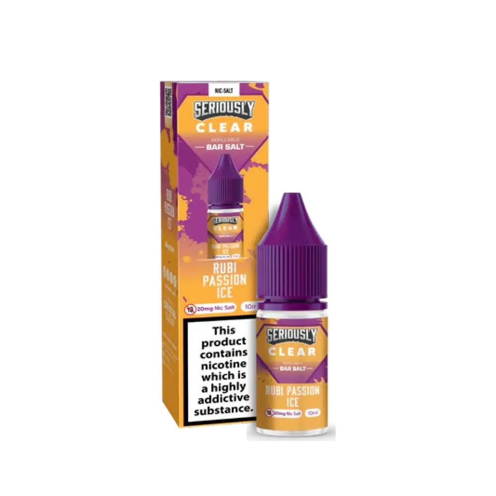 bulk wholesale Seriously Clear Bar Salt 10ml (BOX OF 10) - Rubi Passion Ice
