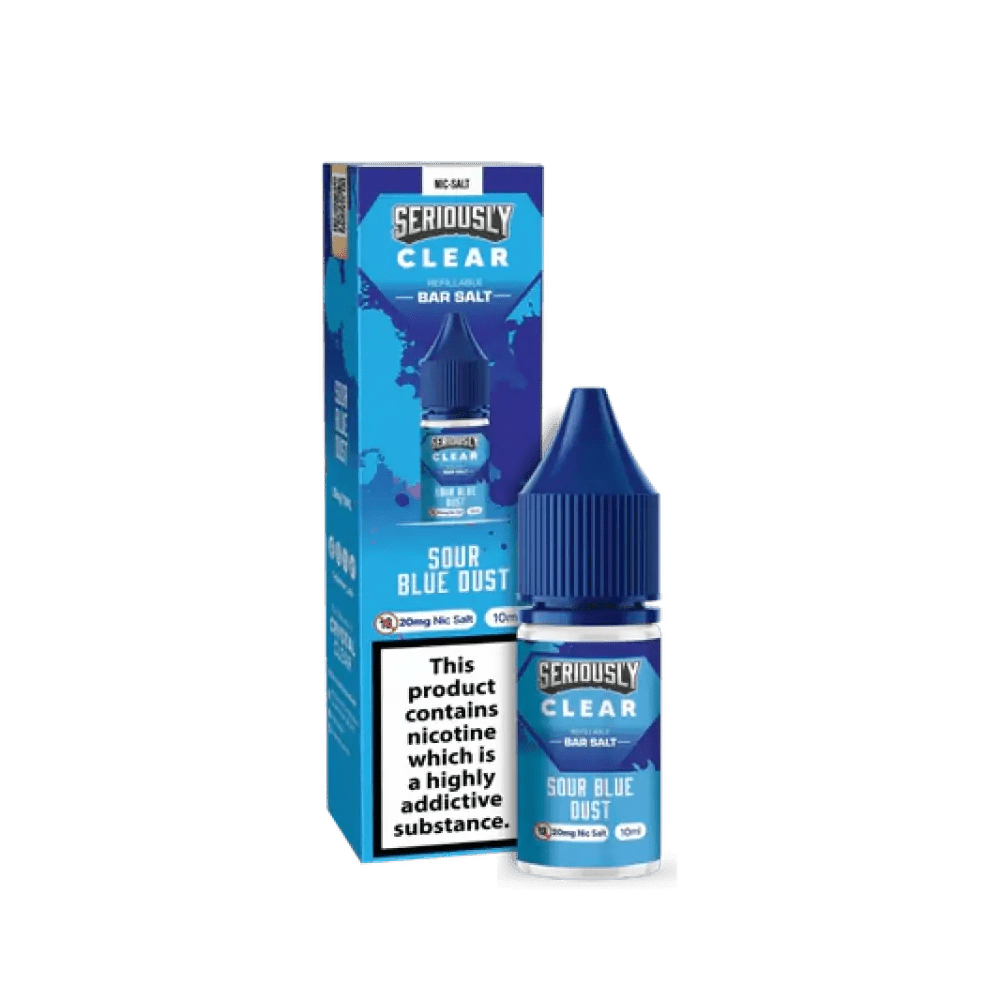 bulk wholesale Seriously Clear Bar Salt 10ml (BOX OF 10) - Sour Blue Dust