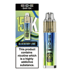 bulk wholesale Ske Bar 15k Prefilled Pod Vape Kit Box of 5 - Blueberry Lime