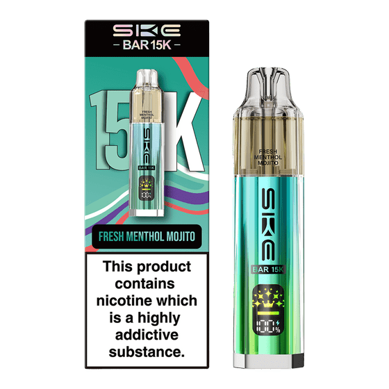 bulk wholesale Ske Bar 15k Prefilled Pod Vape Kit Box of 5 - Fresh Menthol Mojito