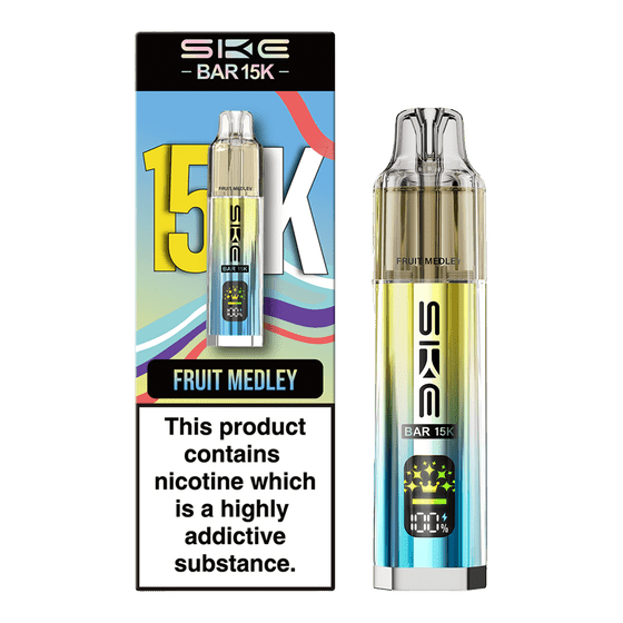 bulk wholesale Ske Bar 15k Prefilled Pod Vape Kit Box of 5 - Fruit Medley