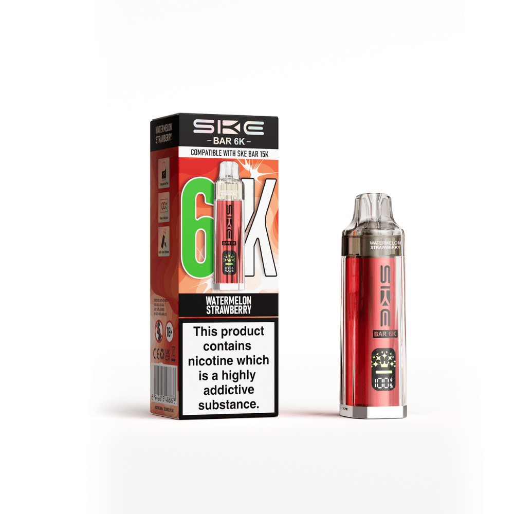bulk wholesale SKE Bar 6K Prefilled Pod Kit Box of 5 - Watermelon Strawberry