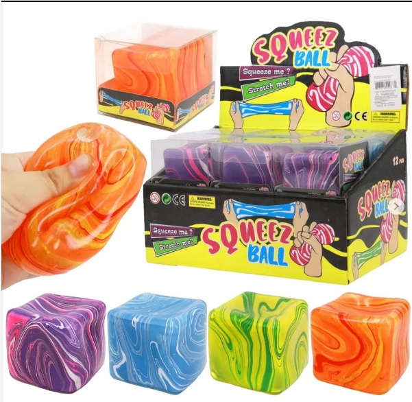 bulk wholesale Squishy Cube Zigzag Fidget Toy | Single -