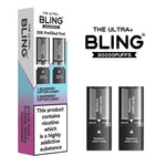 bulk wholesale The Bling Ultra Plus 30k Replacement Pods Pack of 5 - Blueberry Cotton Candy/Raspberry Cotton Candy