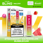 bulk wholesale The Crystal Bling Max 10000 Pod Kit Box of 5 - Strawberry Watermelon Bubble Gum