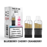 bulk wholesale The Crystal Pro CP 15k Replacement Pods Box of 5 - Blueberry Cherry Cranberry