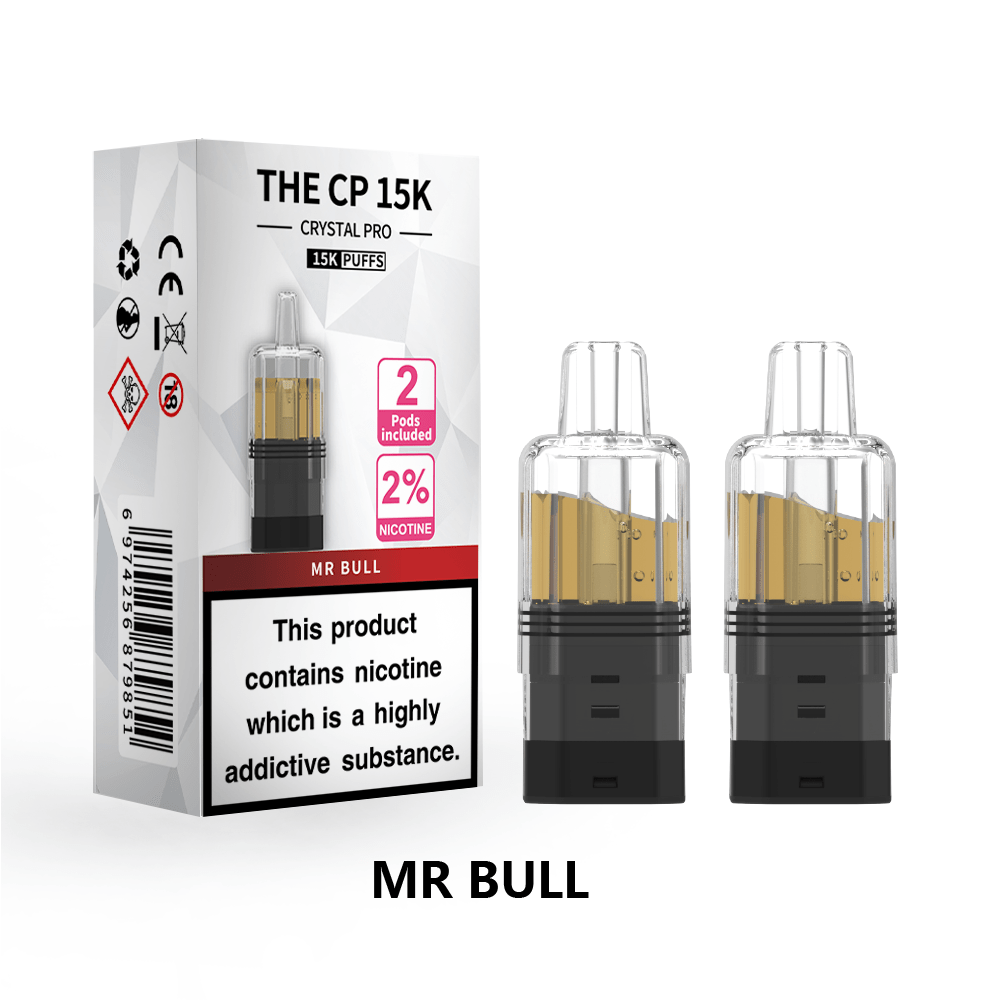 bulk wholesale The Crystal Pro CP 15k Replacement Pods Box of 5 - Mr Bull