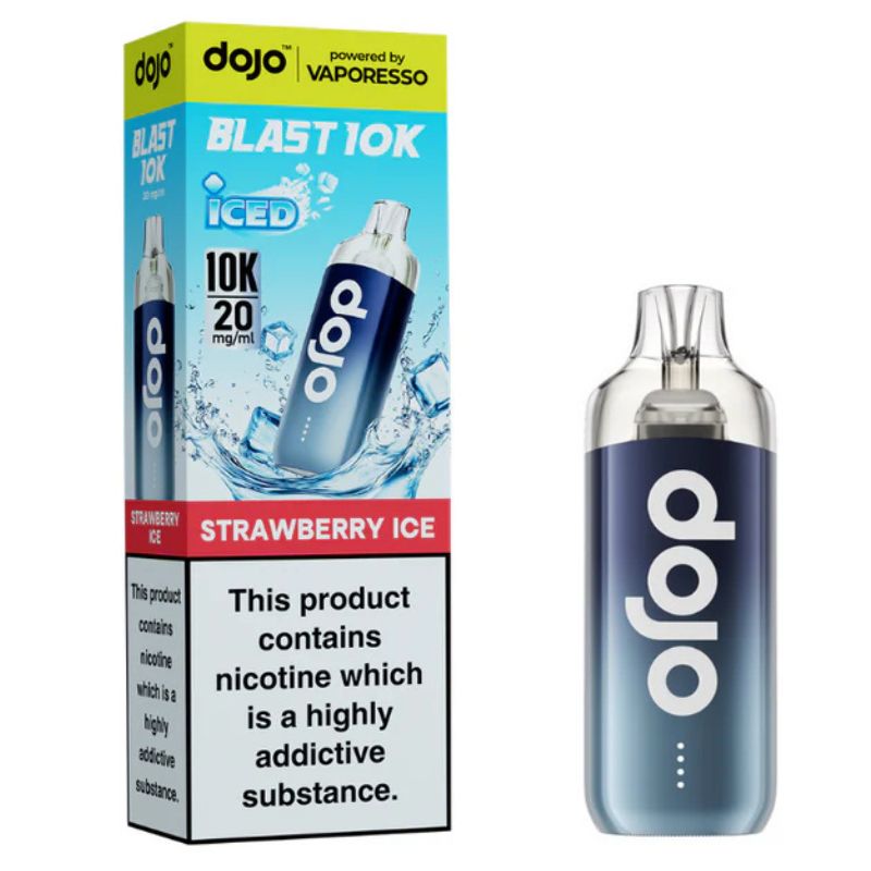 bulk wholesale Vaporesso Dojo Blast 10k Prefilled Pod Vape Kit Box of 5 - Strawberry Ice