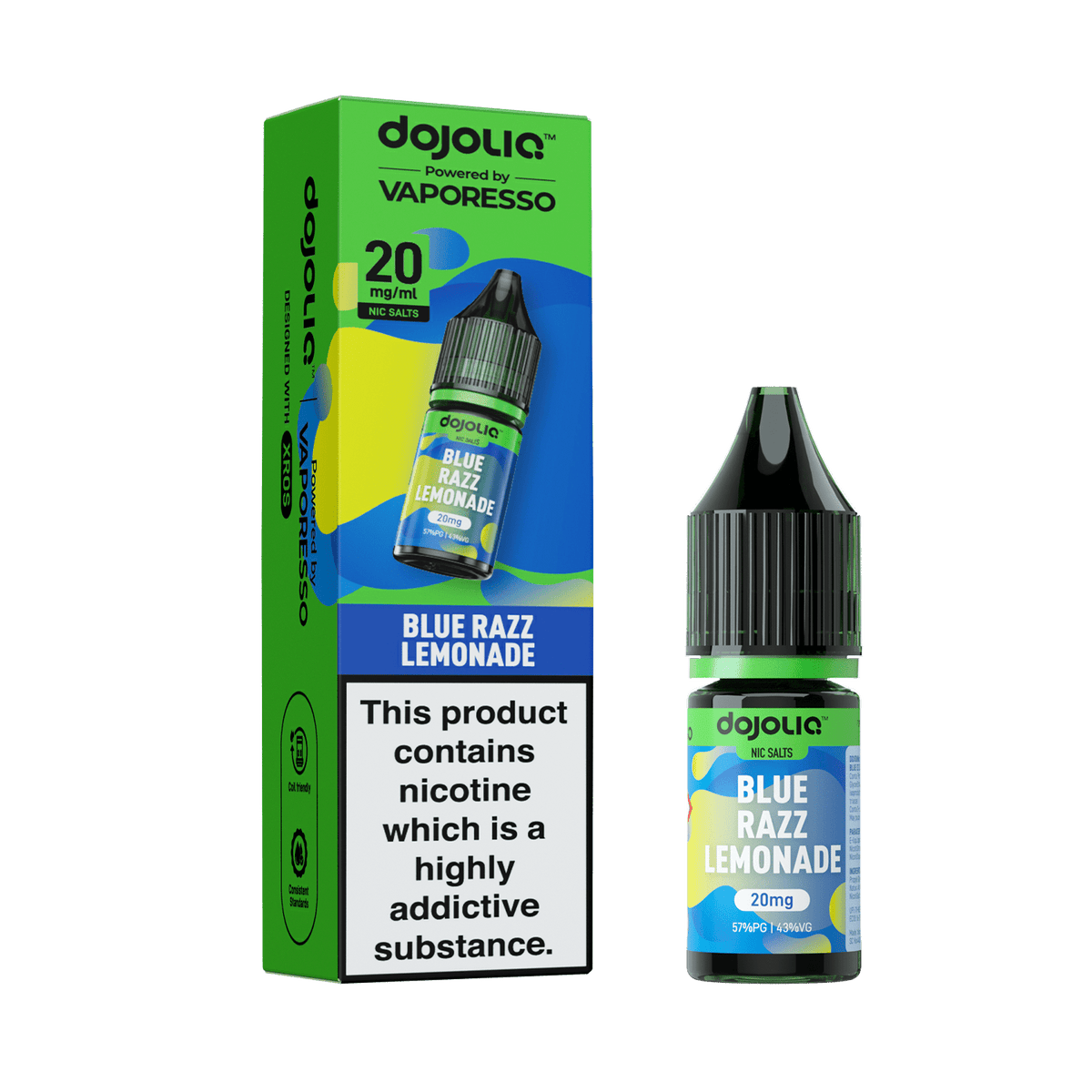 bulk wholesale Vaporesso Dojo Liq 10ml Nic Salt Box of 10 - Blue Razz Lemonade
