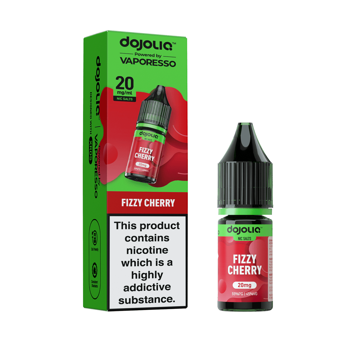 bulk wholesale Vaporesso Dojo Liq 10ml Nic Salt Box of 10 - Fizzy Cherry