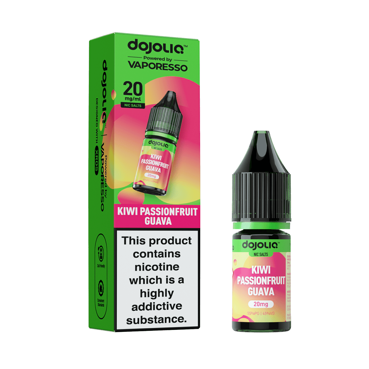 bulk wholesale Vaporesso Dojo Liq 10ml Nic Salt Box of 10 - Kiwi Passionfruit Guava