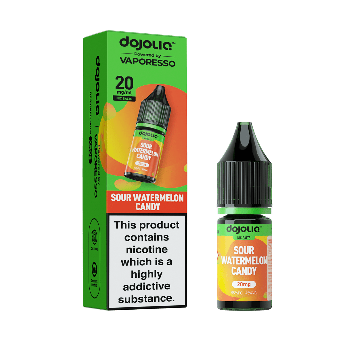 bulk wholesale Vaporesso Dojo Liq 10ml Nic Salt Box of 10 - Sour Watermelon Candy
