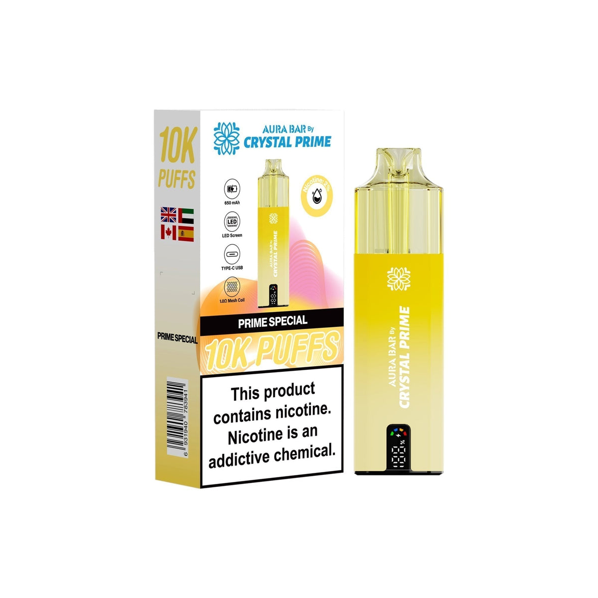 bulk wholesale Crystal Prime 10000 Vape Kit Box of 5 - Prime Special