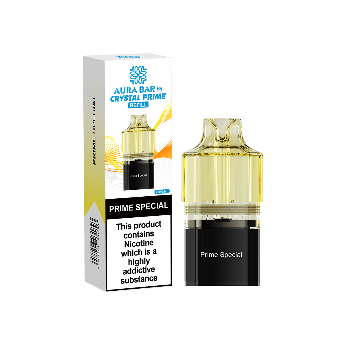 bulk wholesale Crystal Prime Aura Bar 10k Replacement Pods Box of 5 - Prime Special