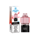 bulk wholesale Crystal Prime Aura Bar 10k Replacement Pods Box of 5 - Strawberry Raspberry Cherry