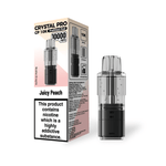 bulk wholesale Crystal Pro CP 10k Replacement Pods Box of 5 - Juicy Peach