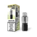 bulk wholesale Crystal Pro CP 10k Replacement Pods Box of 5 - Lemon Lime