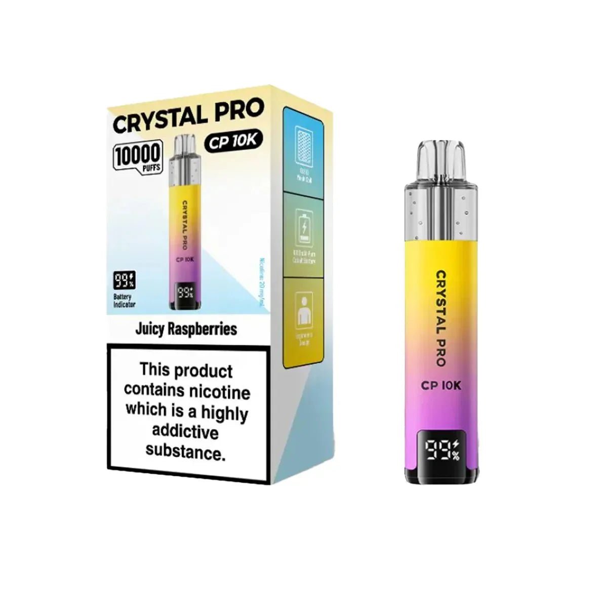 bulk wholesale Crystal Pro CP10000 Prefilled Pod Kit Box of 5 - Fruit Bomb