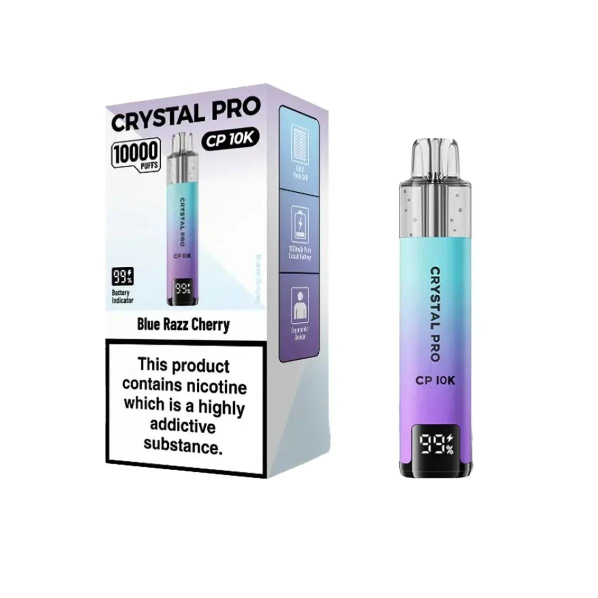 bulk wholesale Crystal Pro CP10000 Prefilled Pod Kit Box of 5 - Fruit Bomb