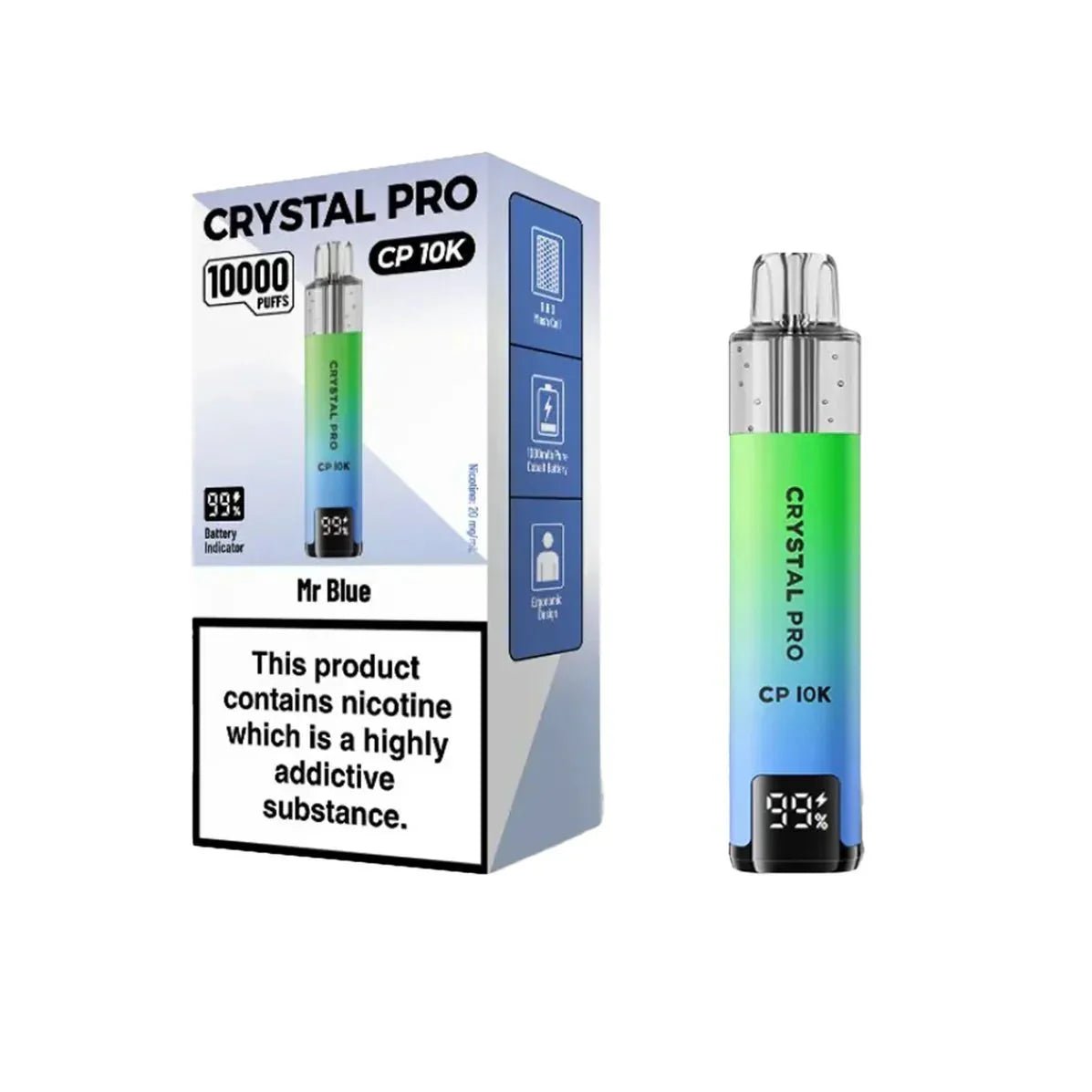 bulk wholesale Crystal Pro CP10000 Prefilled Pod Kit Box of 5 - Fruit Bomb