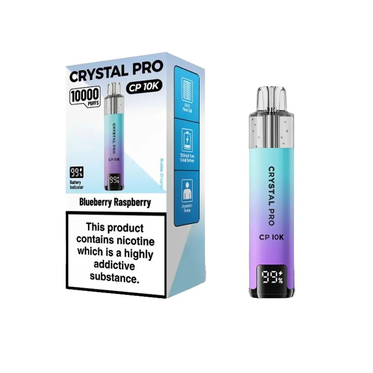 bulk wholesale Crystal Pro CP10000 Prefilled Pod Kit Box of 5 - Fruit Bomb