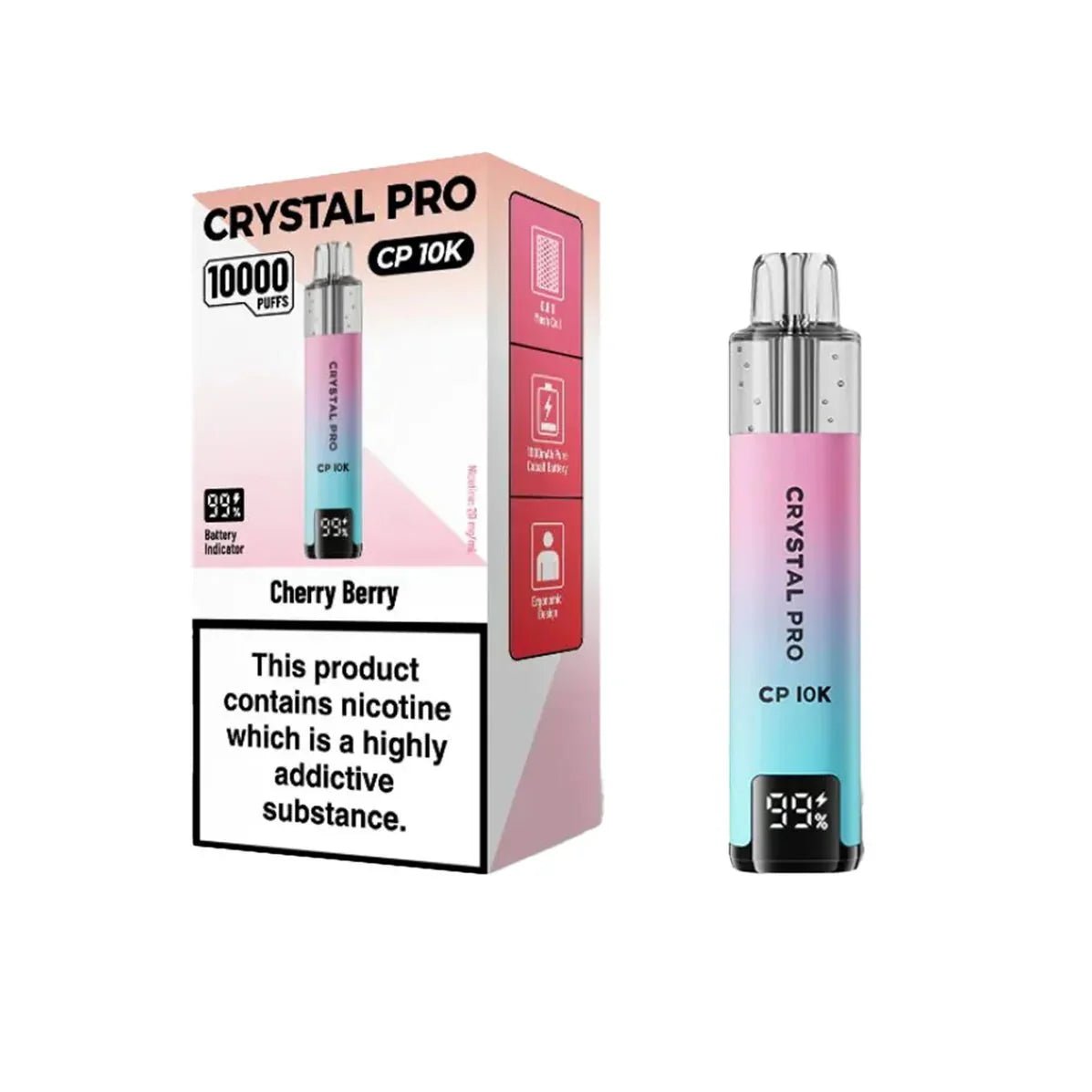 bulk wholesale Crystal Pro CP10000 Prefilled Pod Kit Box of 5 - Fruit Bomb