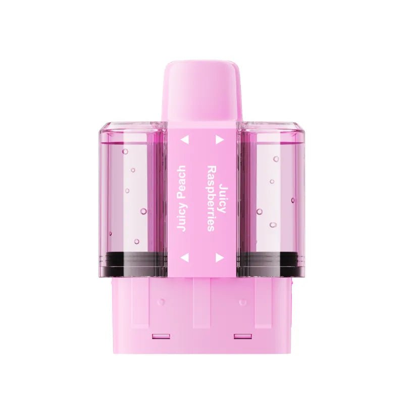 bulk wholesale Crystal Pro Switch 30k Replacement Pods Box of 5 - Juicy Peach / Juicy Raspberries