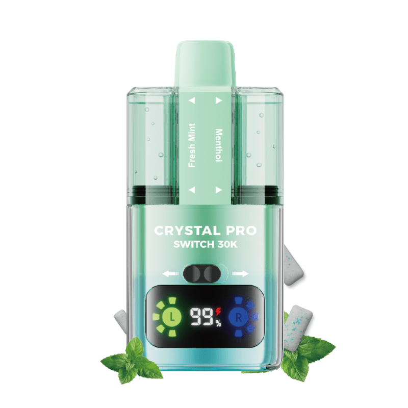 bulk wholesale Crystal Pro Switch 30k Vape Kit Box of 5 - Fresh Mint / Menthol