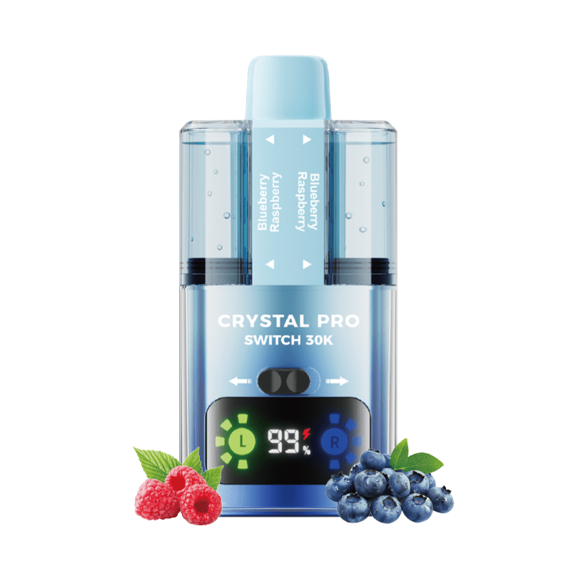 bulk wholesale Crystal Pro Switch 30k Vape Kit Box of 5 - Blueberry Raspberry / Blue Raspberry