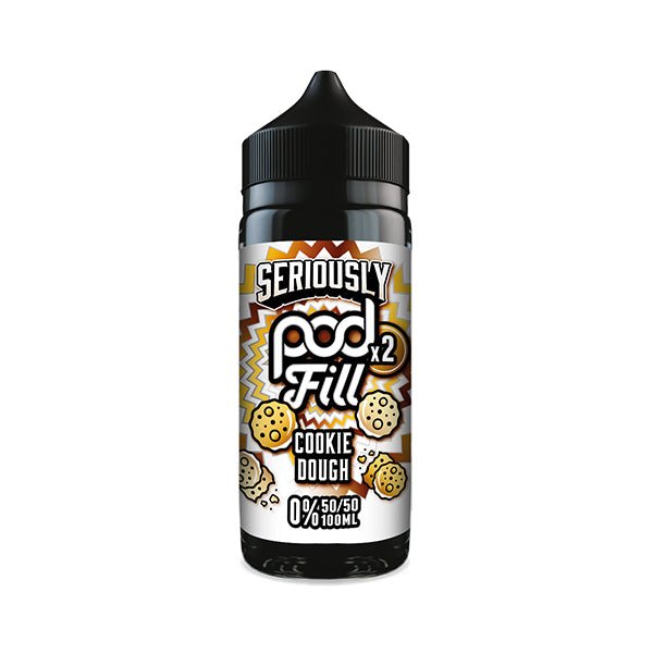bulk wholesale Doozy Vape Seriously Pod Fill X2 Shortfill 100ml E - Liquid - Cookie Dough